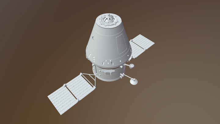Russian spaceship Eagle (model for 3D printing) 3D Model