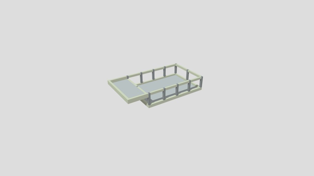 Estrutura da piscina.