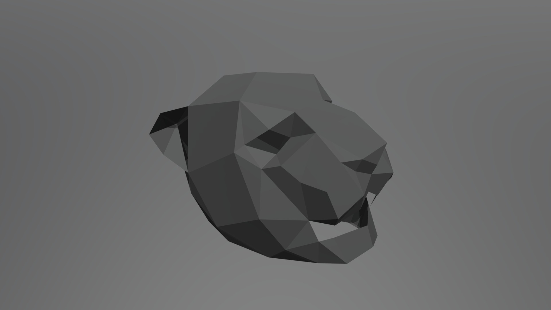 Panther papercraft helmet