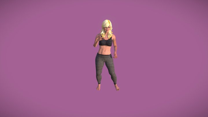 Gym/Fitness Female - Twerk Dance 3D Model