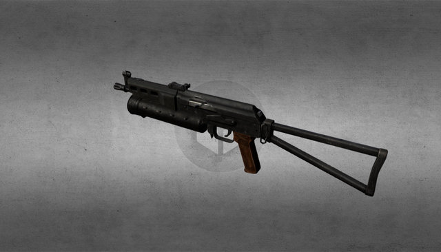 Submachine Gun 3 - CP-AM Veresk 3D Model