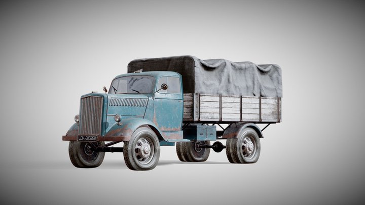 Opel Blitz Truck 3D Model