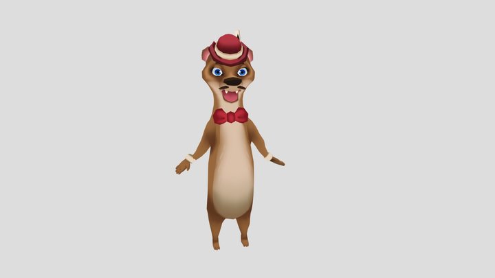 Weasel Villain 3D Model