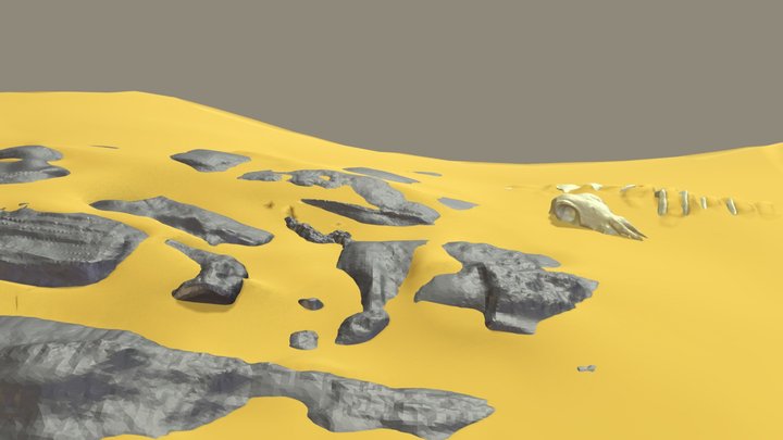 #Sculptjanuary18 Day 4: Desert 3D Model
