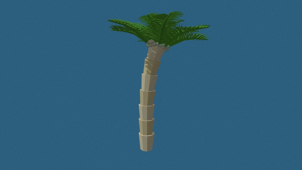 Low Poly Palm Tree