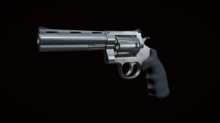 Anaconda Revolver 3D Model