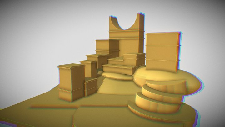 Ancient Monastery 3D Model