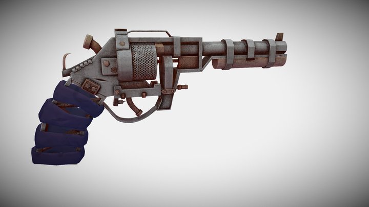 Scrap Gun 3D Model