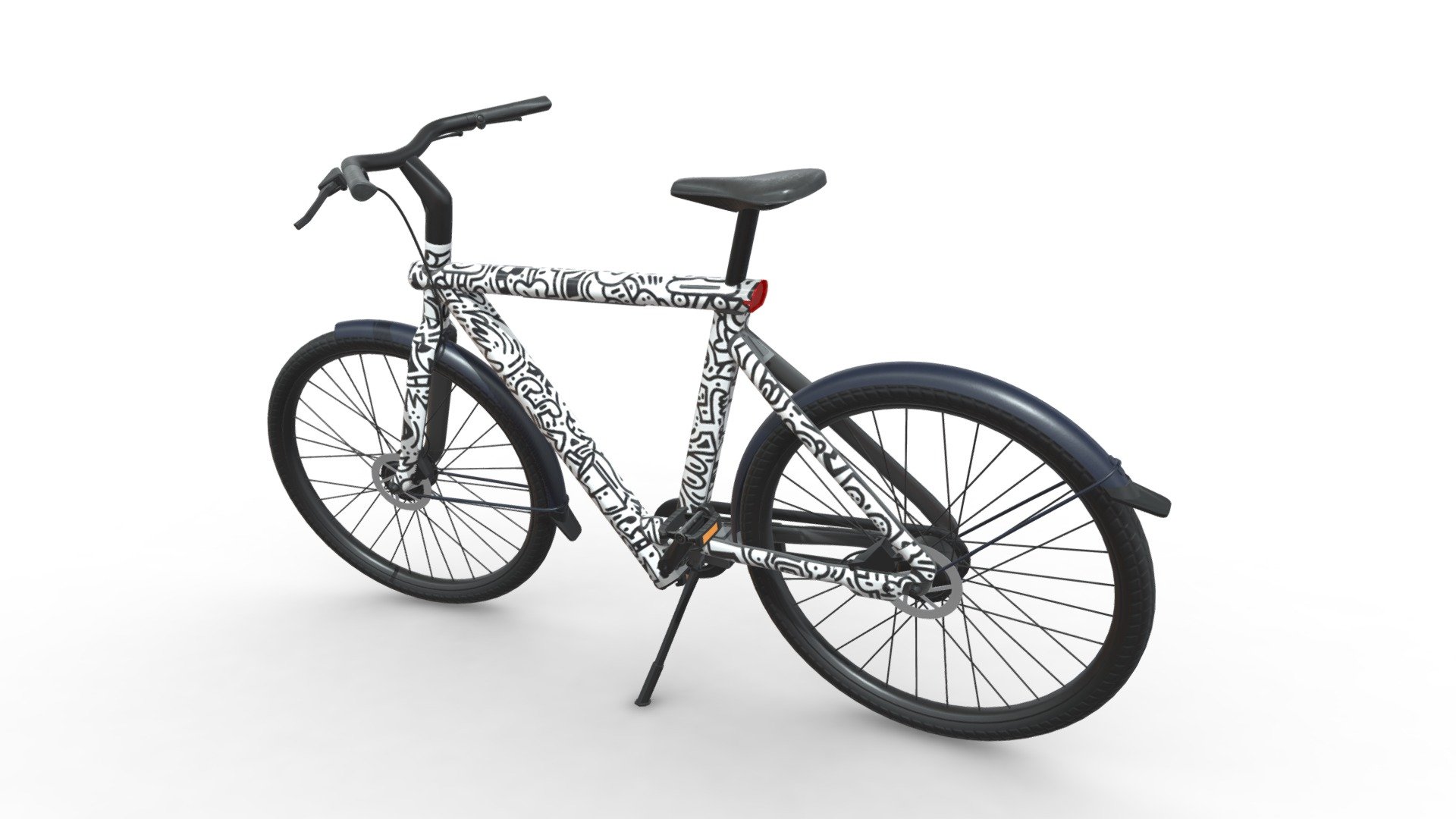 VanMoof S5 Mr Doodle 3D model by Blackvelo [9ff22b9] Sketchfab