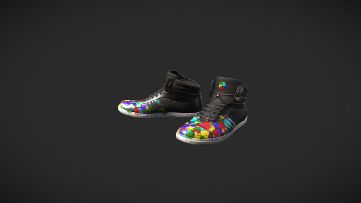 Painter shoes 3D Model