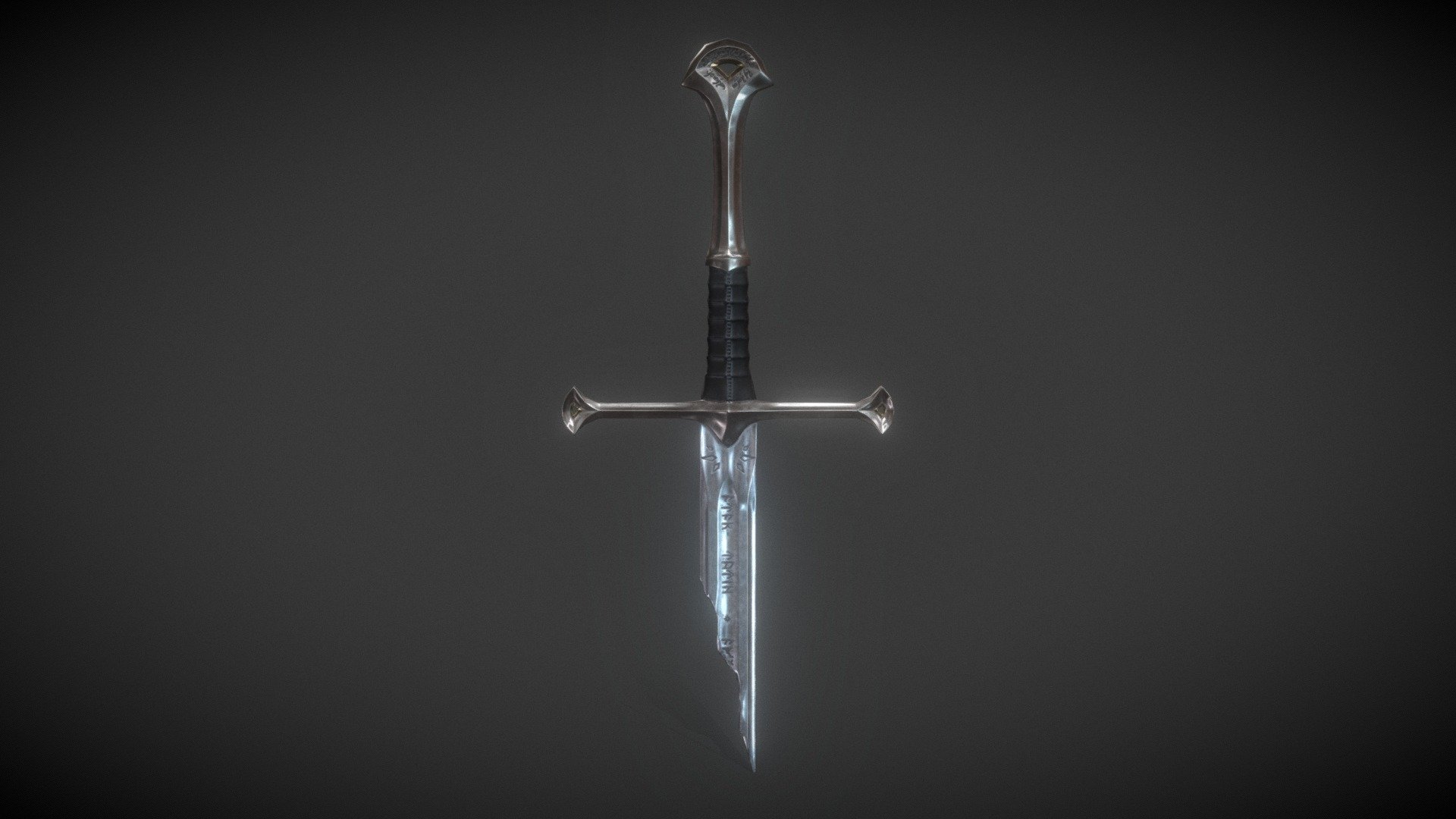 Anduril Sword 3D model by Ivan Duarte (IvanDuarteBezerra) [9ff2b69