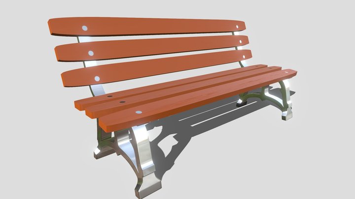 Woodbench (Free) 3D Model