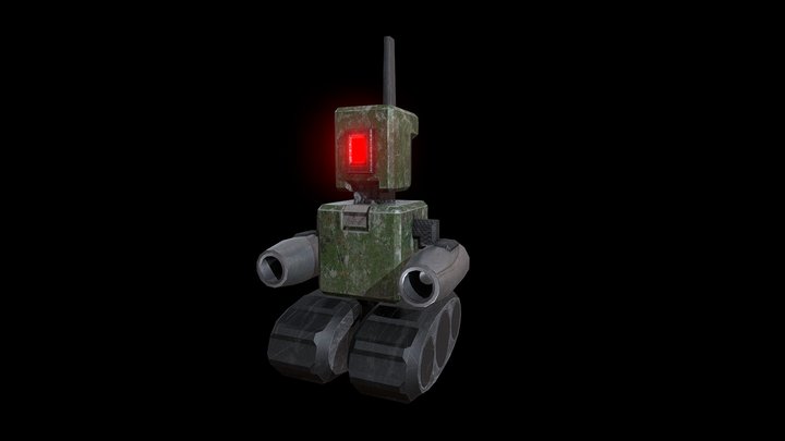 Old Enemy Robot 3D Model