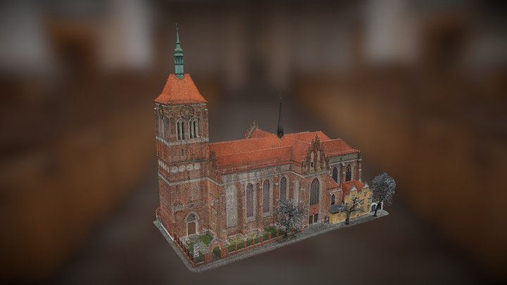 Centrum św. Jana w Gdańsku 3D Model
