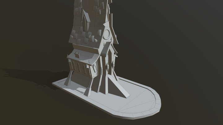 Towers Of Doom Church 3D Model