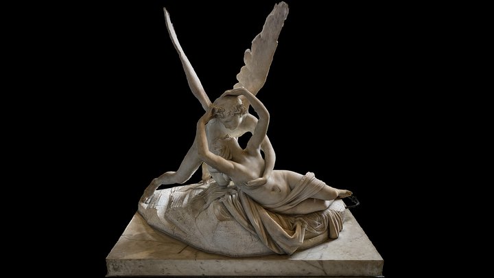 Psyche Revived by Cupid's Kiss 3D Model