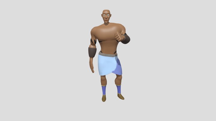 Hercules Posed 3D Model