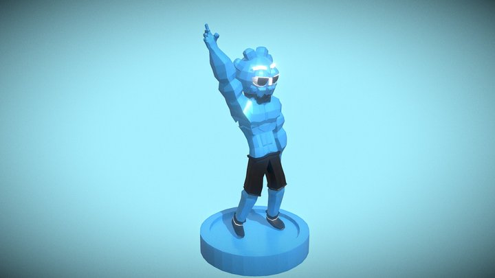 GodotChad 3D Model