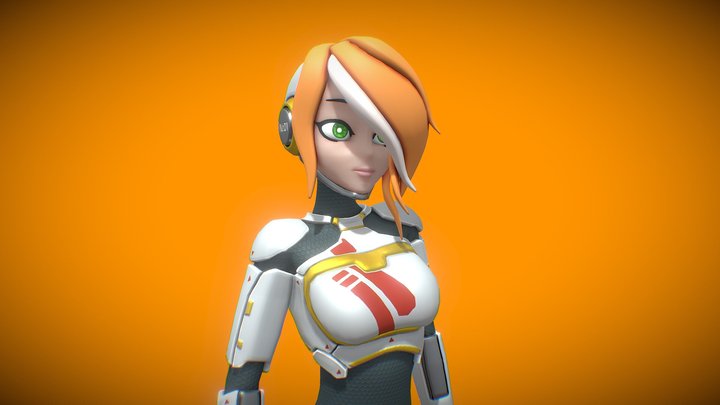 Robo-Girl 3D Model