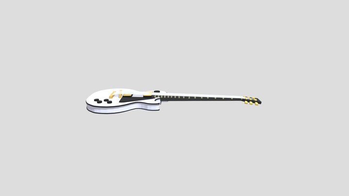 Gibson Les Paul Low Poly 3D Model