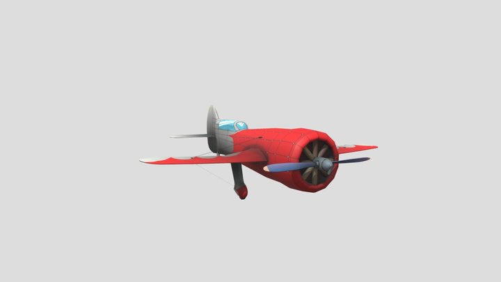 GameArt1_ Plane 3D Model