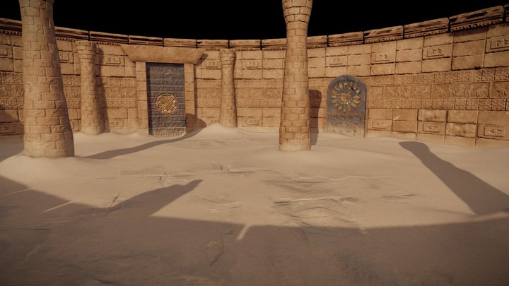 Sand Temple 3D Model