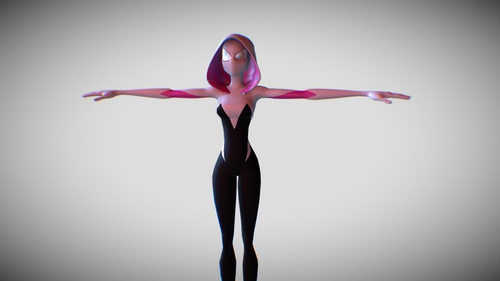 Spider-Gwen Substance Practice 3D Model