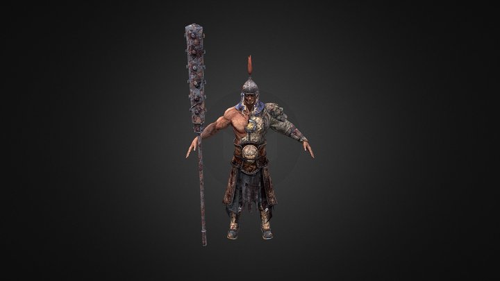 China Pirate Warrior 3D Model