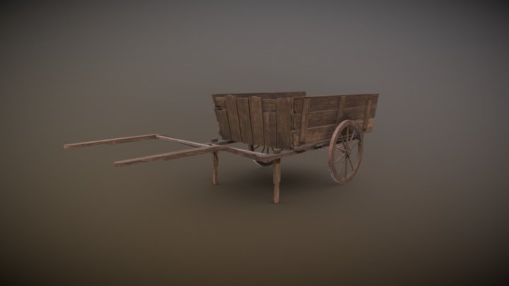 Horse Cart 3D Model