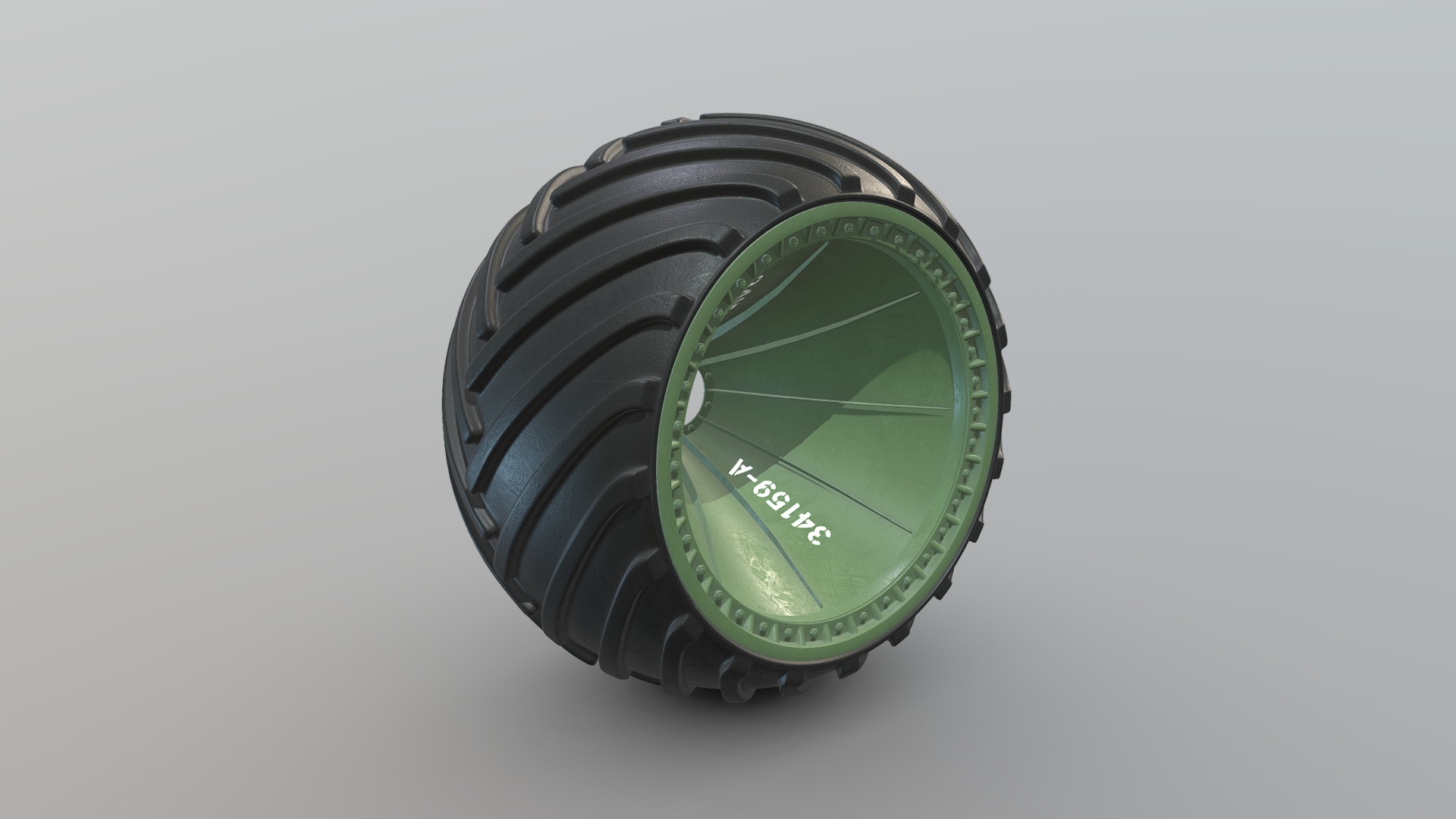 3D model ZIL-Wheel Arched-New / ЗИЛ-Колесо Арочное - This is a 3D model of the ZIL-Wheel Arched-New / ЗИЛ-Колесо Арочное. The 3D model is about a close up of a watch.