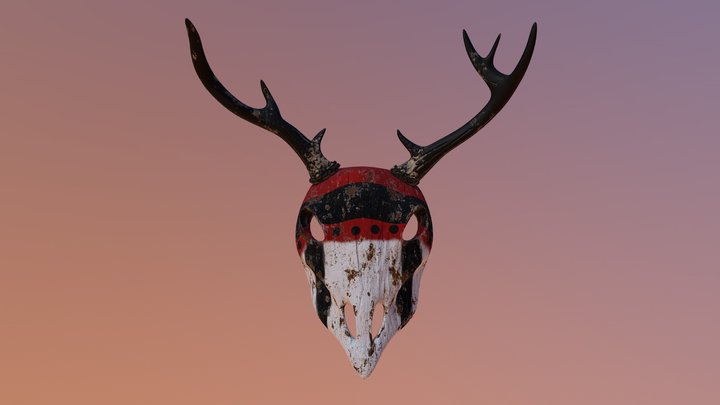 Sky Burial Mask - ArtStation Challenge 3D Model