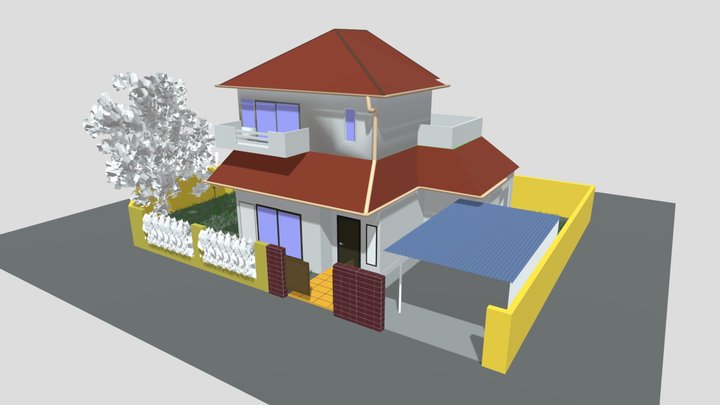 Shinchan House 3D Model 3D Model