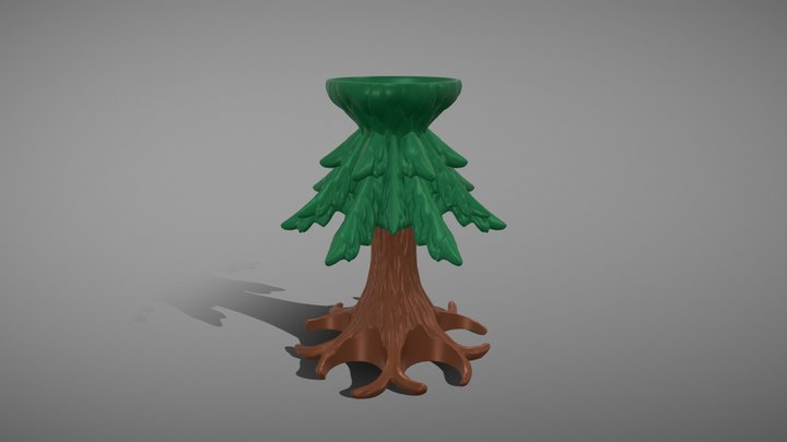 Schnapskrake Trinkbaum 3D Model