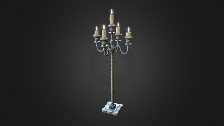 Candlestick (highpoly) 3D Model