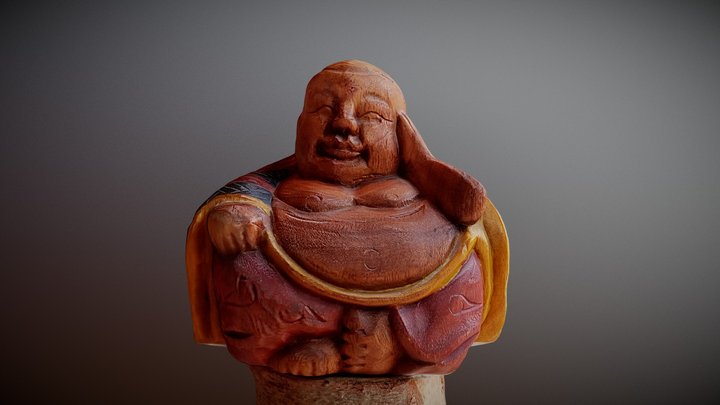 Photogrammetry: Wooden Buddha 3D Model