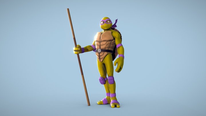 Donatello Ninja Turtle 3D Model
