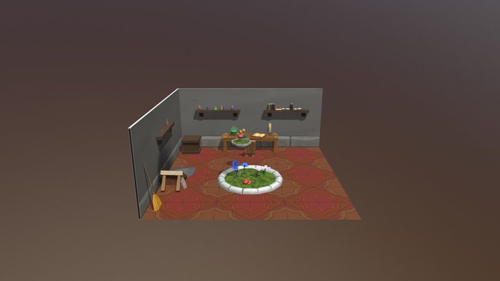 WoW Alchemy Room 3D Model