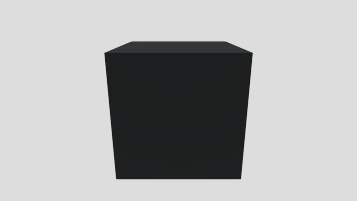 Animated Living black block 3D Model