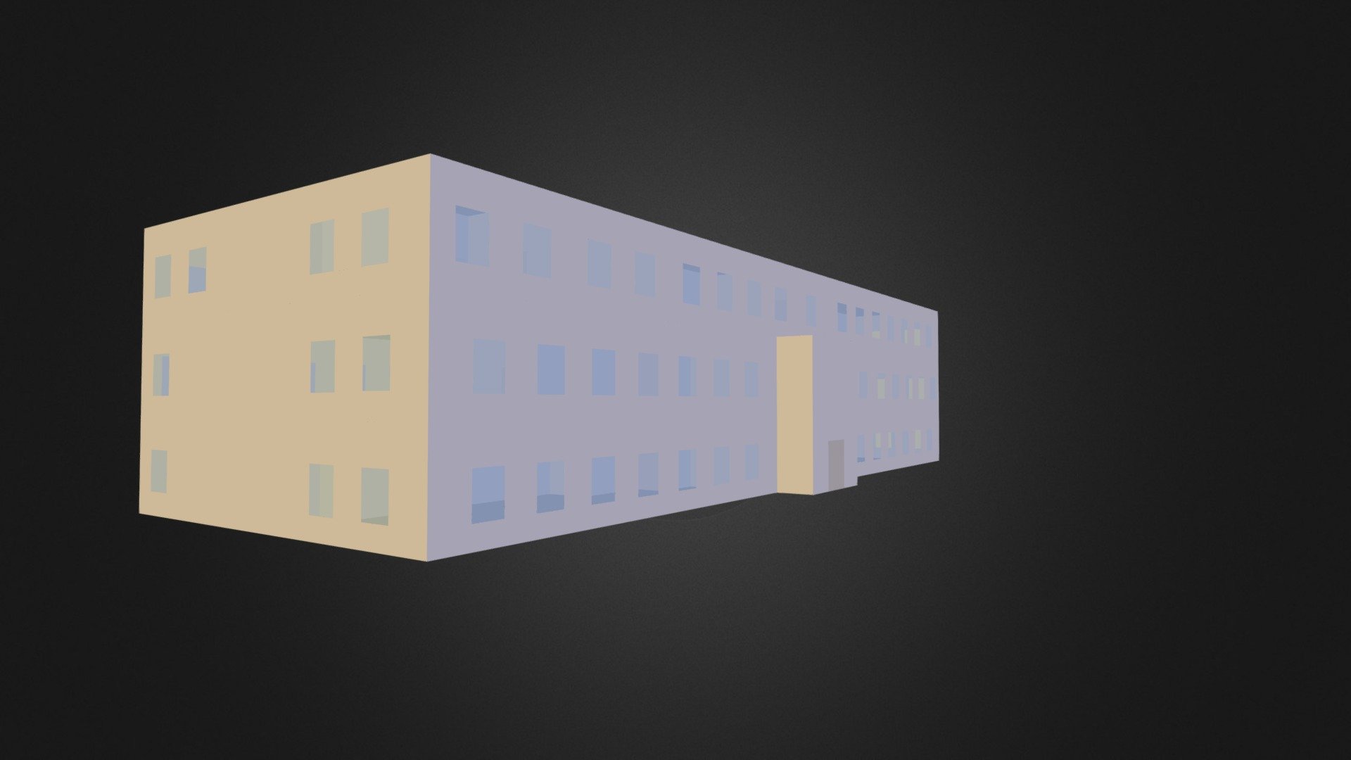 Bâtiment test - 3D model by ManuOp [9mUWtco] - Sketchfab