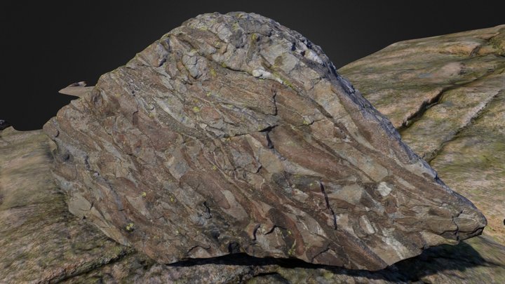 Acadia Boulder, Sargent Mountain 3D Model
