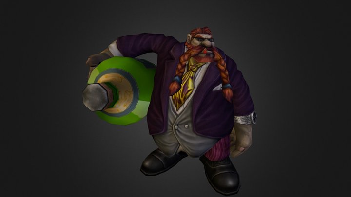 Gragas from League of Legends - 3D Model by vipkat