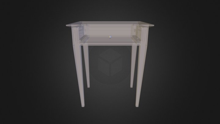 End Table Translucent 3D Model