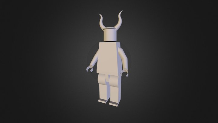 Block Man 3D Model