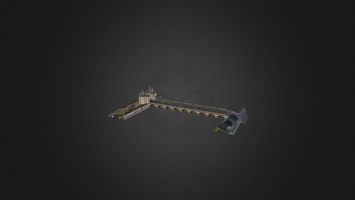 Pont Henri IV - CHATELLERAULT 3D Model