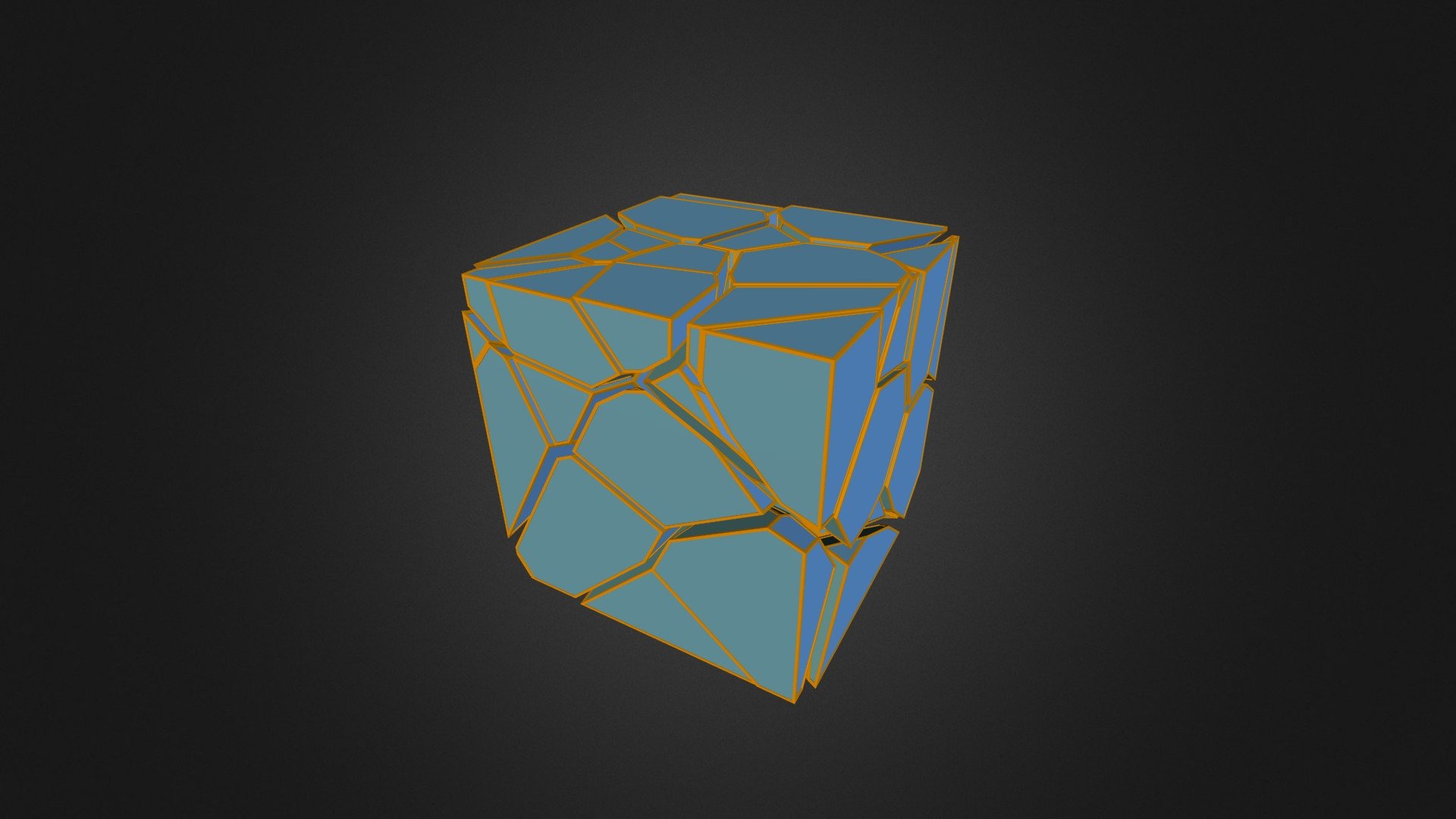 Three dimensional Voronoi cube