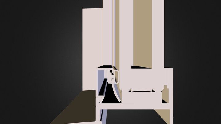 3000 corner post assem nail on.stl 3D Model