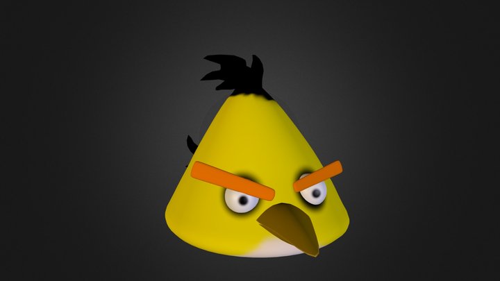 Yellow Angry Bird 3D Model
