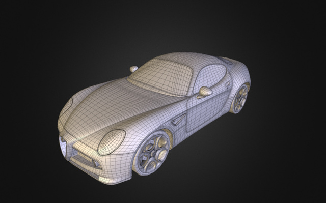 AlfaRomeo 8C Competizione 3D Model