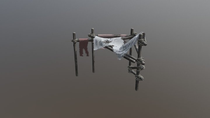 Cloth on a frame 3D Model