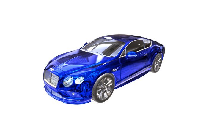 Bentley continental gt car 3d model 3D Model